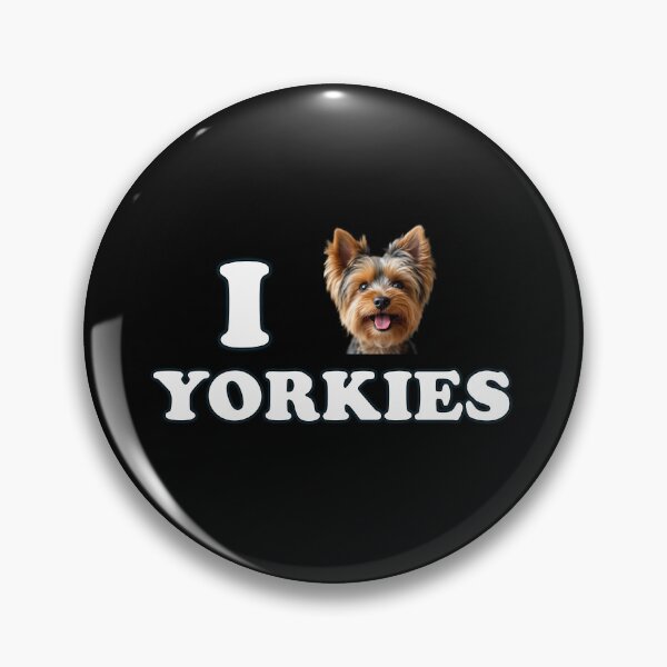Item preview, I Heart Yorkies Word Print with Yorkshire Terrier Smiling designed and sold by Stenbie.