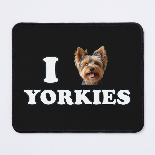 Item preview, I Heart Yorkies Word Print with Yorkshire Terrier Smiling designed and sold by Stenbie.