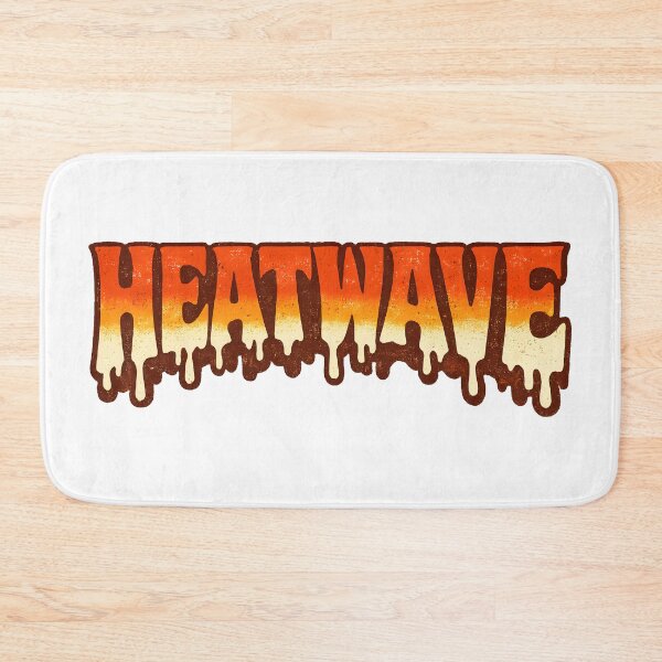 Item preview, Heatwave Dripping Melting Retro Typography Bold Summer Heat Design designed and sold by Artycom.