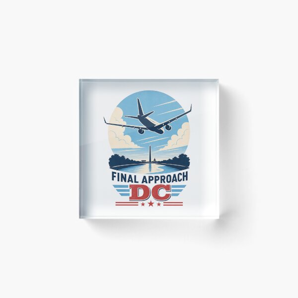 Item preview, Washington DC Final Approach – Aviation Badge designed and sold by Fenay Designs.