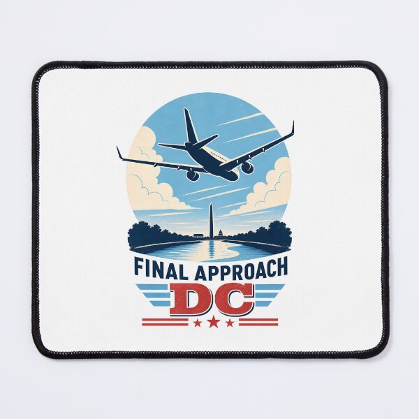 Item preview, Washington DC Final Approach – Aviation Badge designed and sold by Fenay Designs.