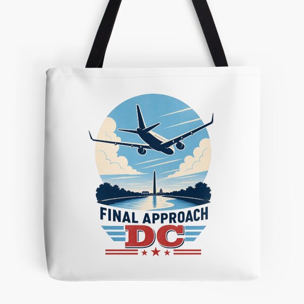 Item preview, Washington DC Final Approach – Aviation Badge designed and sold by Fenay Designs.