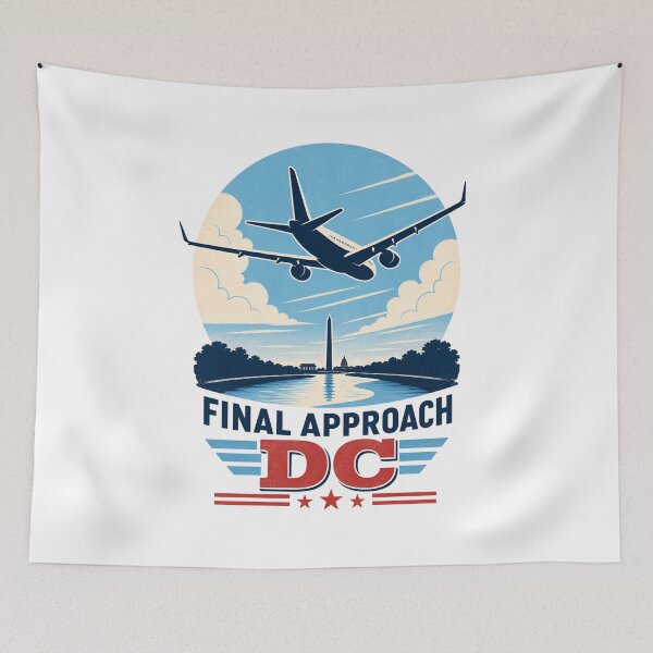 Item preview, Washington DC Final Approach – Aviation Badge designed and sold by Fenay Designs.