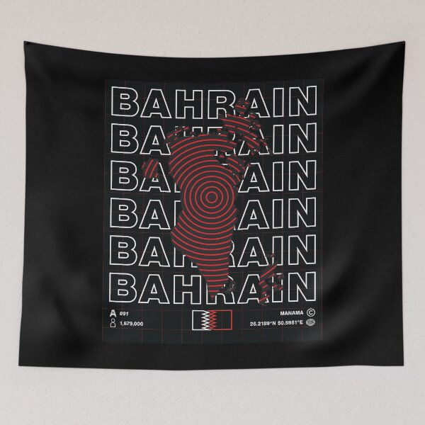 Item preview, Bahrain Minimal Map designed and sold by Atlas-Array.