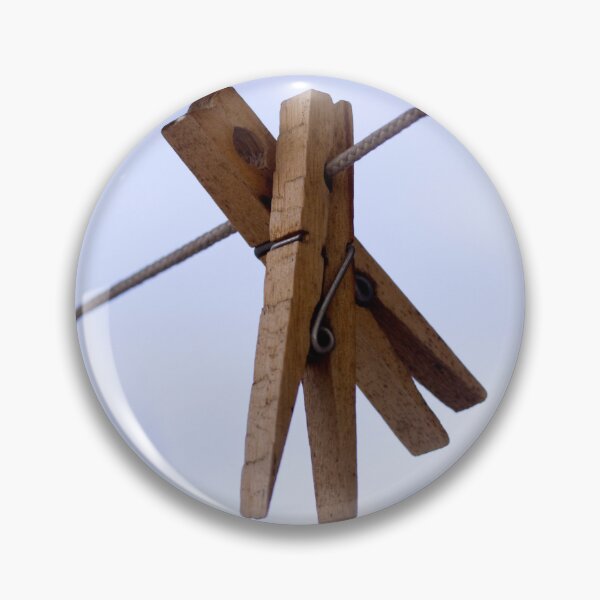 Item preview, Two of a Kind – Vintage Clothespins on a Clothesline designed and sold by Kimberly Palmer.