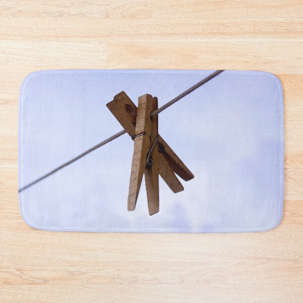 Item preview, Two of a Kind – Vintage Clothespins on a Clothesline designed and sold by Kimberly Palmer.