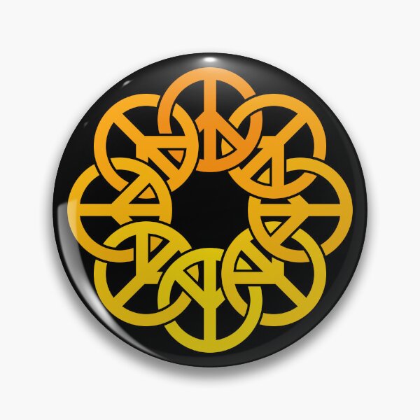 Item preview, Circle of Peace Signs (yellow to orange) designed and sold by JMParadis.
