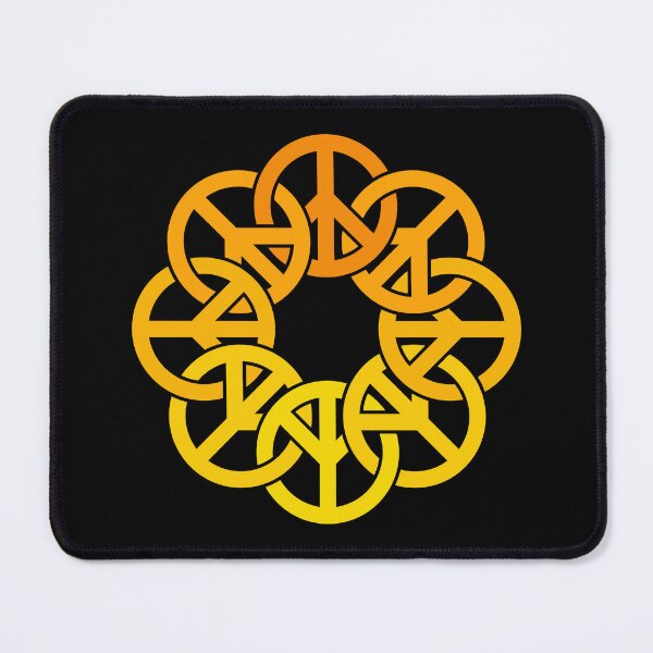 Item preview, Circle of Peace Signs (yellow to orange) designed and sold by JMParadis.