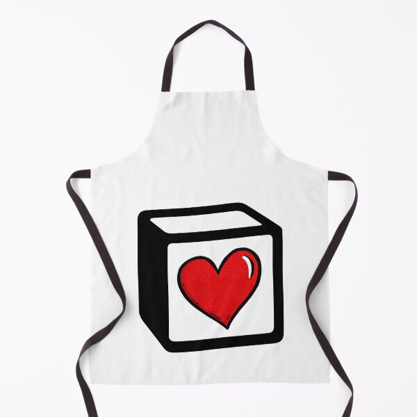 Item preview, Heart Block Cube Doodle Icon for Notion Lovers designed and sold by DuckSmith.