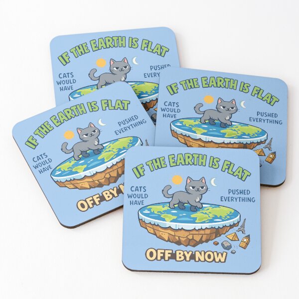 Item preview, Cat Proves Earth Is Flat designed and sold by PrintSmithArt.