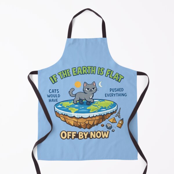 Item preview, Cat Proves Earth Is Flat designed and sold by PrintSmithArt.