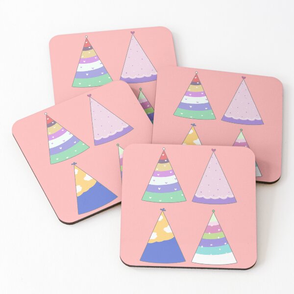 Item preview, Cute Pastel Party Hat Set - Birthday & Celebration Decor designed and sold by ubborn.