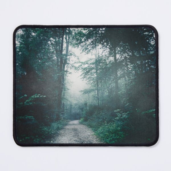 Item preview, Moody Misty Forest Path designed and sold by Dyrk Wyst Redbubble Shop.