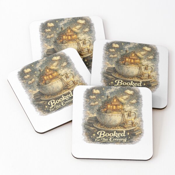 Item preview, Booked For The Evening – Cozy Fantasy Bookstore designed and sold by NarpLTD.