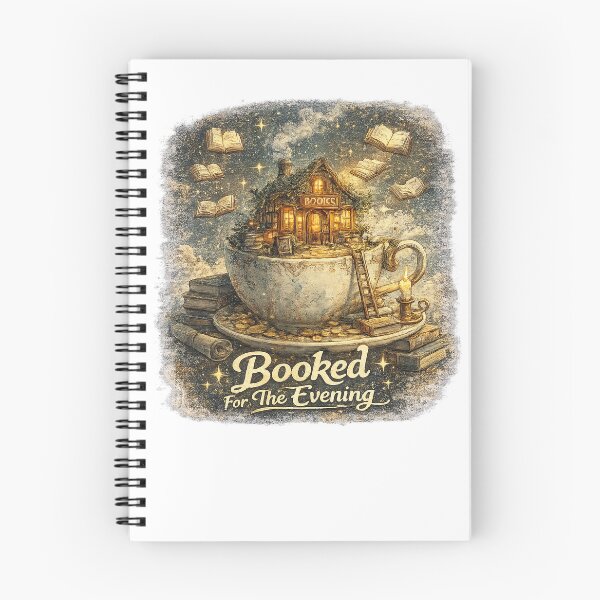 Item preview, Booked For The Evening – Cozy Fantasy Bookstore designed and sold by NarpLTD.