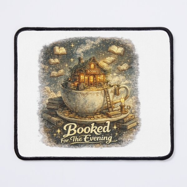 Item preview, Booked For The Evening – Cozy Fantasy Bookstore designed and sold by NarpLTD.
