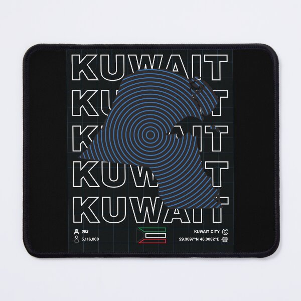Item preview, Kuwait Minimal Map designed and sold by Atlas-Array.