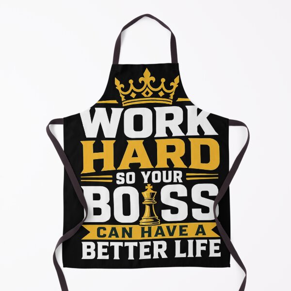 Item preview, Work Hard So Your Boss Can Have a Better Life Funny Corporate Satire with Crown and Chess King Motivational Office Humor for Employees and Coworkers designed and sold by Huddy-clothes.