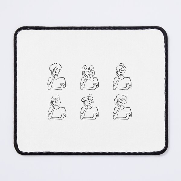 Item preview, Six Thinking Ozos Hairstyle Variations Ink designed and sold by DuckSmith.