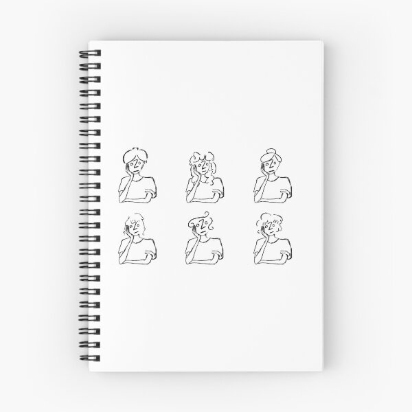 Item preview, Six Thinking Ozos Hairstyle Variations Ink designed and sold by DuckSmith.