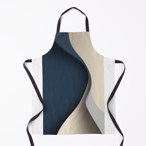 Item preview, Navy Blue Beige Abstract 3D Paper Art designed and sold by NNCollection.