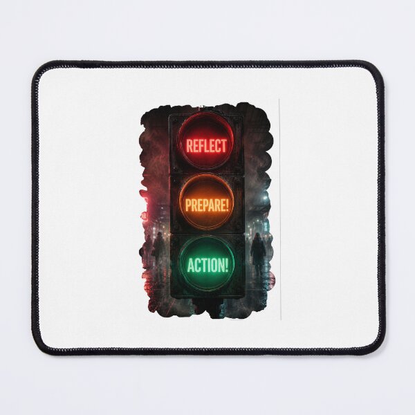 Item preview, Reflect - Prepare - Action! | Traffic Lights designed and sold by halibutgoatramb.