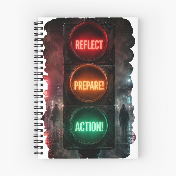 Item preview, Reflect - Prepare - Action! | Traffic Lights designed and sold by halibutgoatramb.