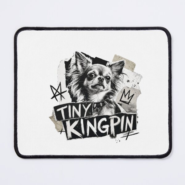 Item preview, Tiny Kingpin Chihuahua Dog Punk Grunge Style designed and sold by AntiqueImages.