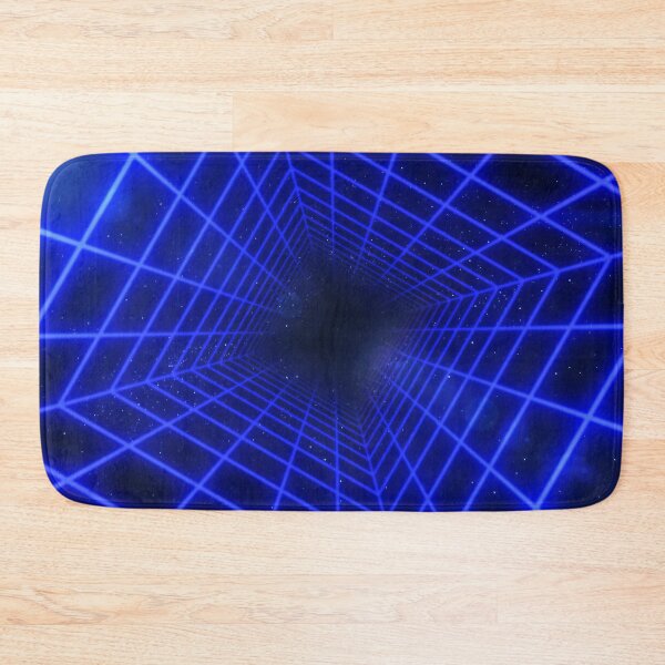 Item preview, Blue Square Wireframe Tunnel designed and sold by Electric Shock!! Design.