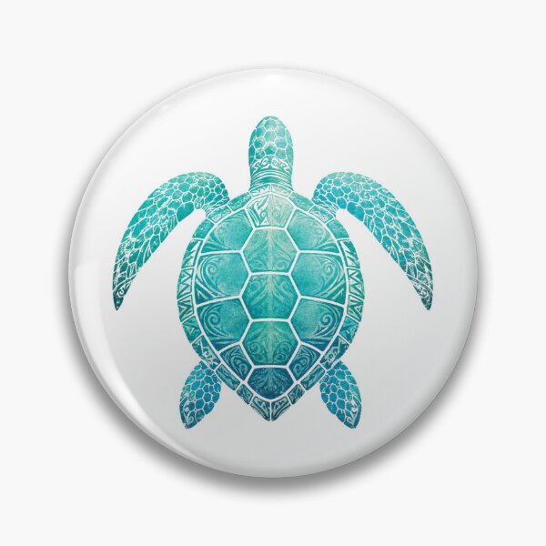 Item preview, Vintage Tribal Sea Turtle Turquoise designed and sold by OTSC.
