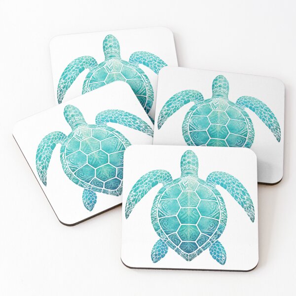 Item preview, Vintage Tribal Sea Turtle Turquoise designed and sold by OTSC.