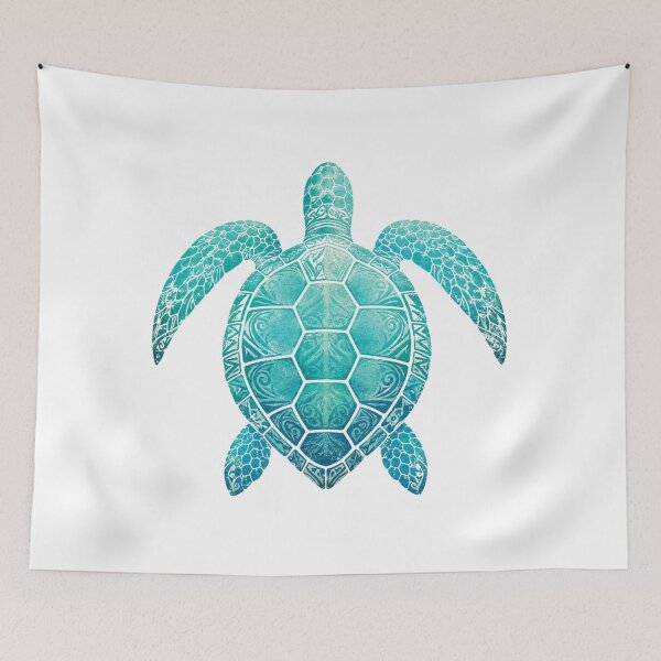 Item preview, Vintage Tribal Sea Turtle Turquoise designed and sold by OTSC.