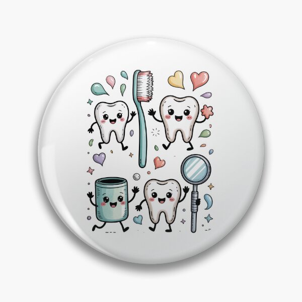 Item preview, Kawaii Dental Cartoon Characters designed and sold by jkrphoto.