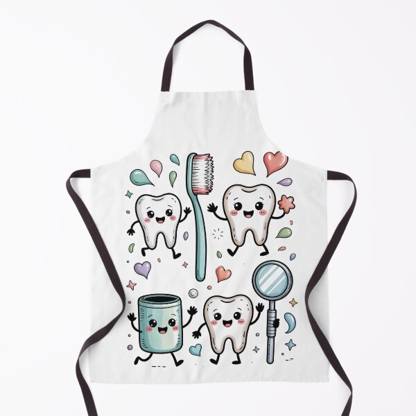 Item preview, Kawaii Dental Cartoon Characters designed and sold by jkrphoto.