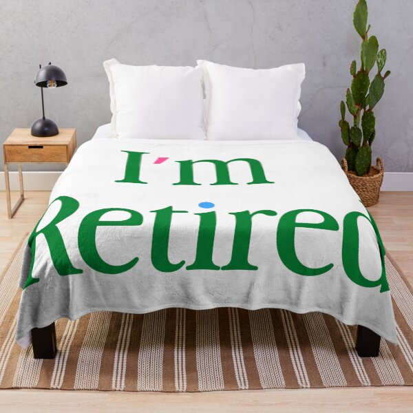 Item preview, "I'm Retired" Typography Quote designed and sold by Gelyane.