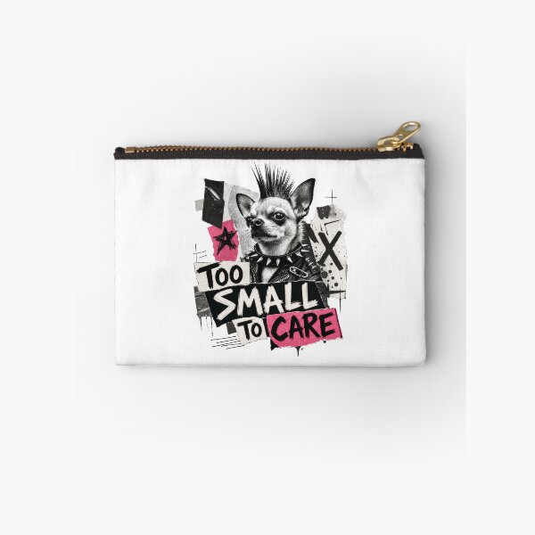 Item preview, Punk Chihuahua Too Small To Care Dog Rocker designed and sold by AntiqueImages.