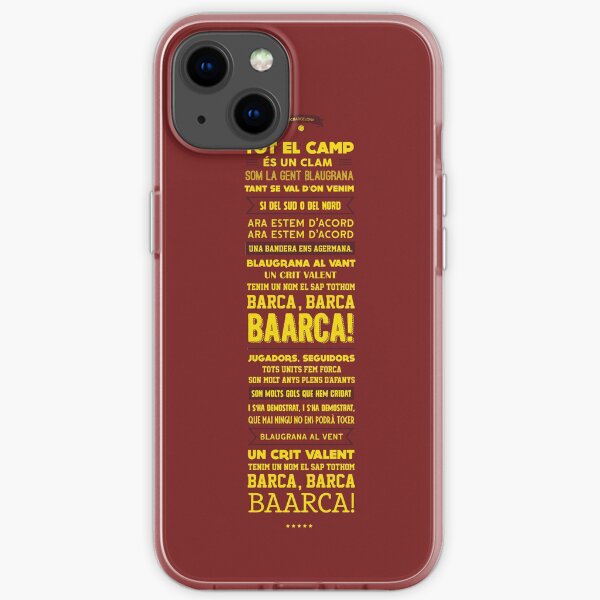 FC Barcelona Fußball Gesang Lyrics iPhone Flexible Hülle