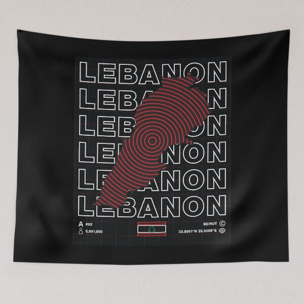 Item preview, Lebanon Minimal Map designed and sold by Atlas-Array.