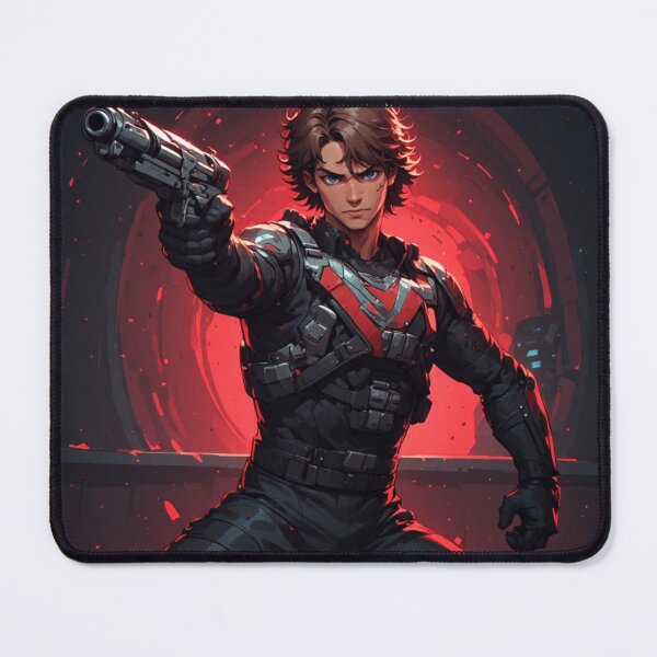 Item preview, kane, alien 1979, cyberpunk, sci-fi art, futuristic soldier, space hunter, red and black suit, sci-fi warrior, anime style, digital illustration, retro sci-fi, galactic hero, tactical armor. designed and sold by JMAVILA ART.