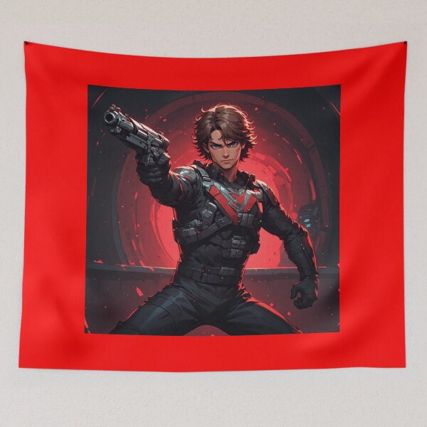 Item preview,   kane, alien 1979, cyberpunk, sci-fi art, futuristic soldier, space hunter, red and black suit, sci-fi warrior, anime style, digital illustration, retro sci-fi, galactic hero, tactical armor. designed and sold by JMAVILA ART.