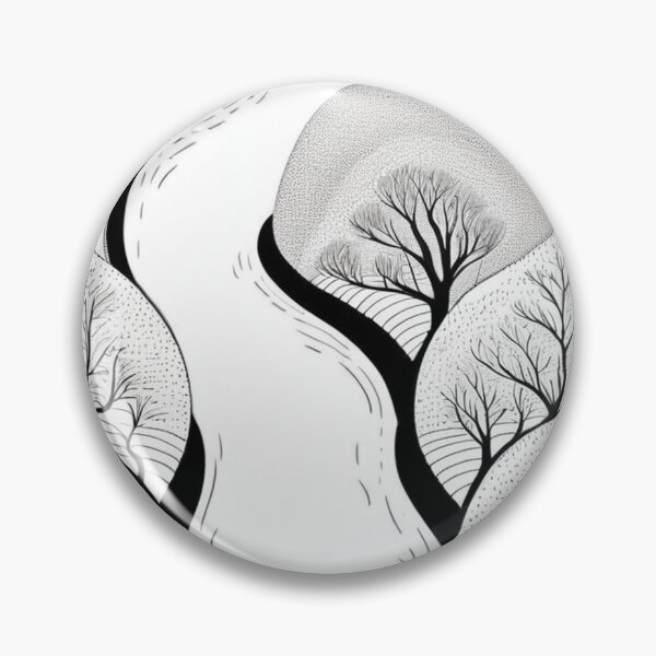 Item preview, Art - Minimalist Pointillist Landscape, Poetic Aesthetic designed and sold by Reverso-Design.