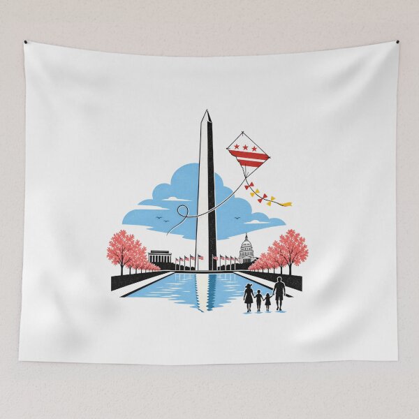 Item preview, Washington DC Family Day – Kite Over the Mall designed and sold by Fenay Designs.