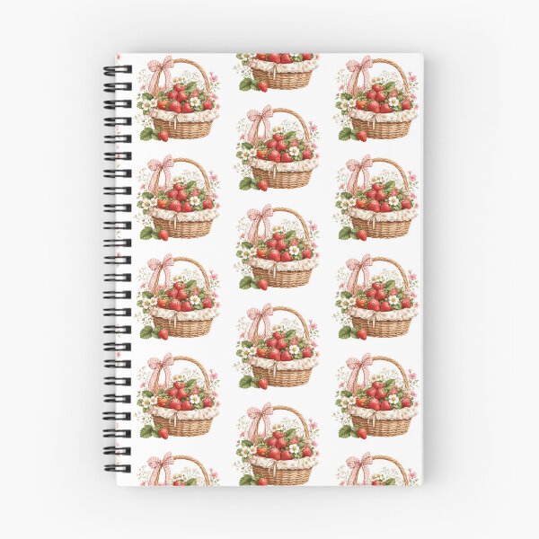 Item preview, Cottagecore Strawberry Basket Art designed and sold by PriyankaSonara.