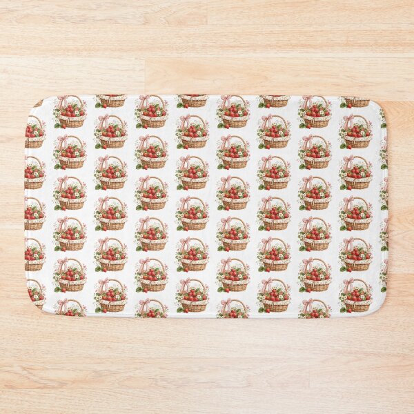Item preview, Cottagecore Strawberry Basket Art designed and sold by PriyankaSonara.