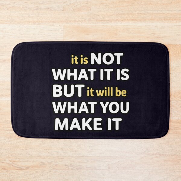 Item preview, It Is NOT WHAT IT IS Quote Typography designed and sold by PRINTSCHARMINGM.