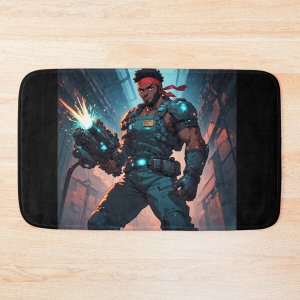 Item preview, Cyberpunk Soldier Action Hero Art designed and sold by JMAVILA ART.