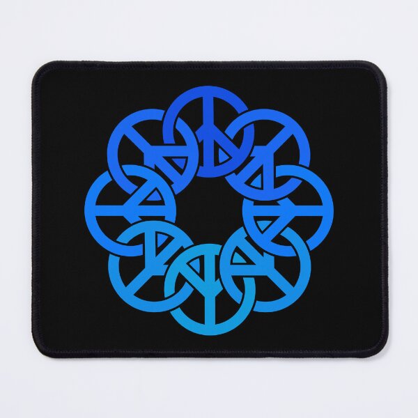 Item preview, Circle of Peace Signs (blue) designed and sold by JMParadis.