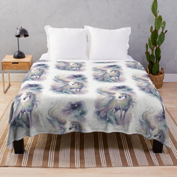 Item preview, Celestial Fairy and Unicorn – Dreamy Watercolor Fantasy Illustration designed and sold by HappyOops.