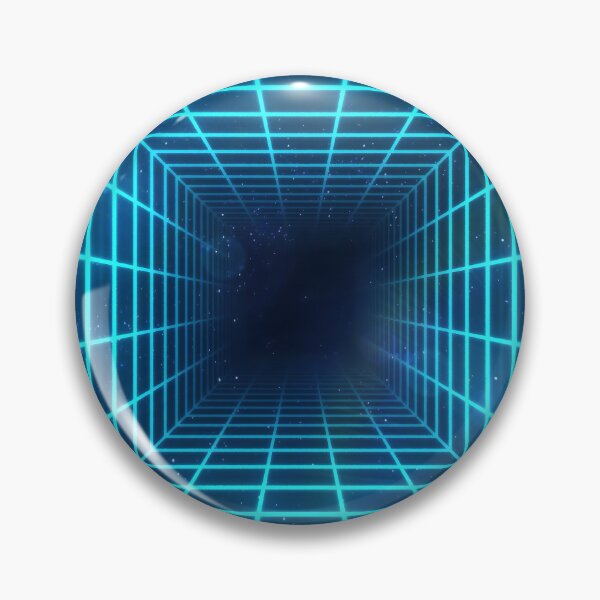 Item preview, Cyan Square Wireframe Tunnel designed and sold by Electric Shock!! Design.