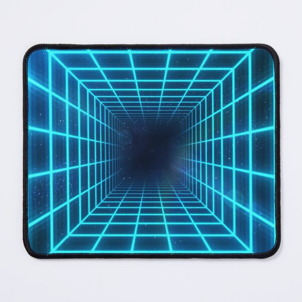 Item preview, Cyan Square Wireframe Tunnel designed and sold by Electric Shock!! Design.